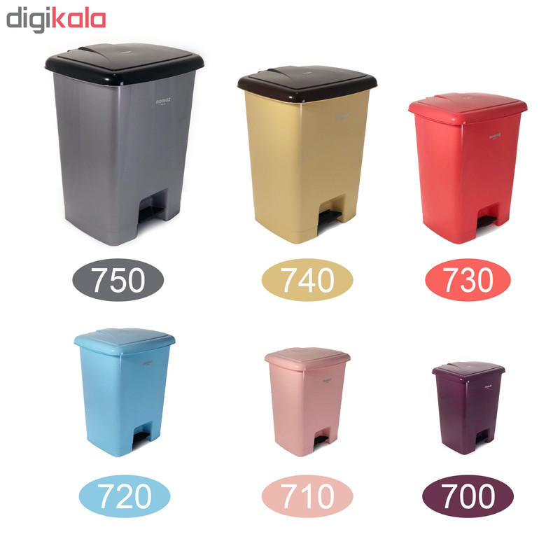 سطل زباله پدالی ممتاز پلاستیک مدل 730 ظرفیت 25 لیتری