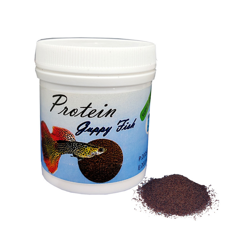 غذای ماهی گوپی مدل spirulina & color & protein وزن 150 گرم بسته 3 عددی