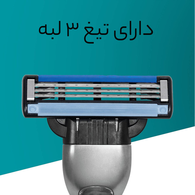 تیغ یدک ژیلت مدل Mach3 بسته 5 عددی