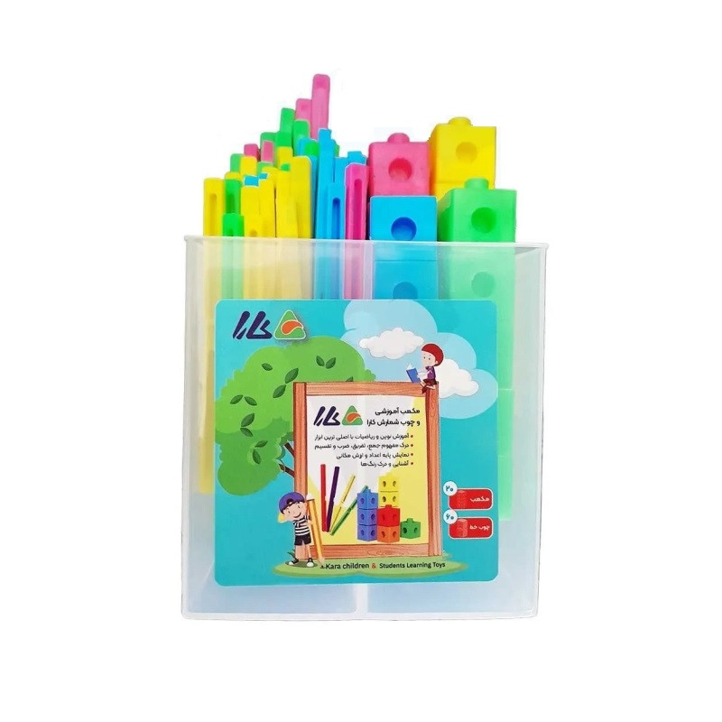 بازی آموزشی ریاضی کارا مدل مکعب چینه و چوب خط کد 1-5965