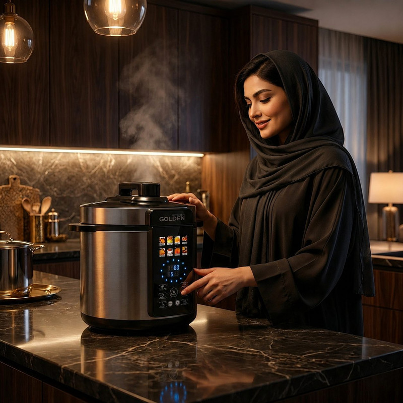 مولتی کوکر 6 لیتری گلدن کیچن مدل Gk910