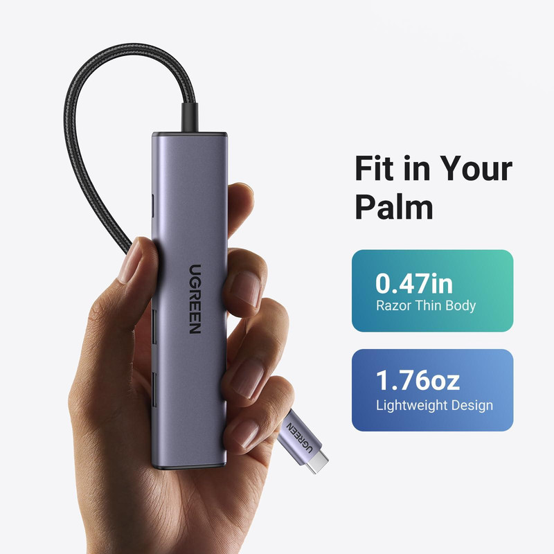 هاب 5 پورت USB-C یوگرین مدل CM136-50209