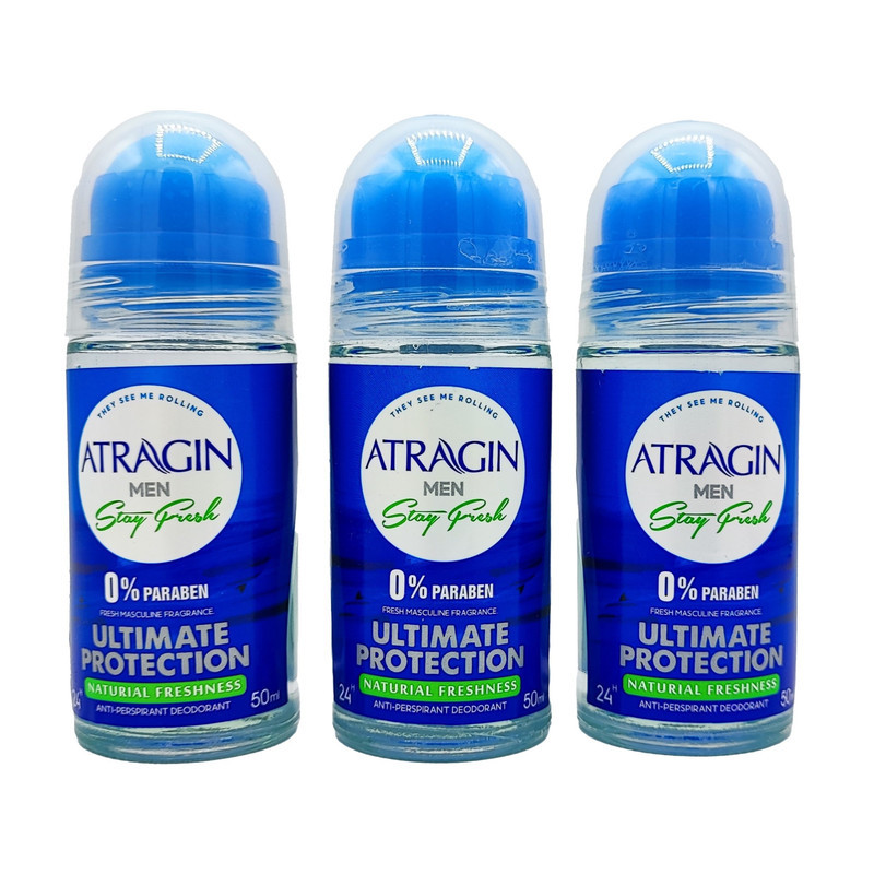 رول ضد تعریق مردانه عطرآگین مدل ULTIMATE PROTECTION حجم 50 میلی لیتر مجموعه 3 عددی