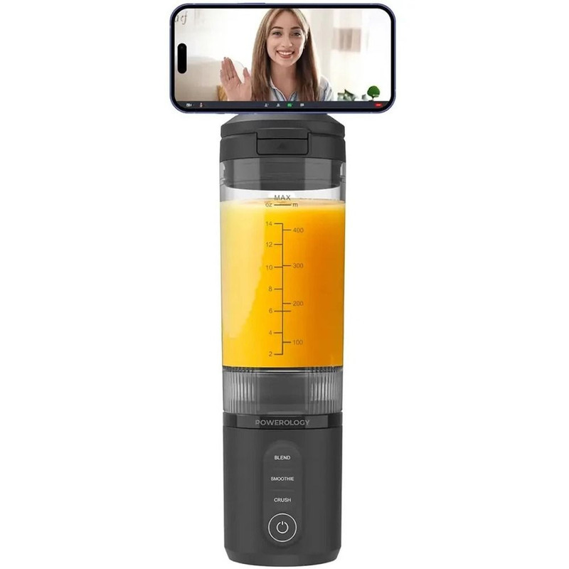 شیکر شارژی پاورولوجی مدل Mag Blend PRPBB8301GY گنجایش 470 میلی لیتر