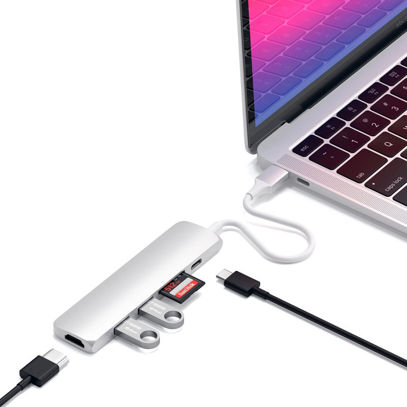 هاب 6 پورت USB-C  ساتچی مدل SLIM V2