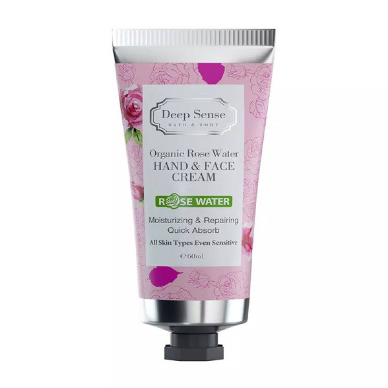 کرم مرطوب‌کننده دیپ سنس مدل ROSE WATER حجم 60 میلی‌لیتر