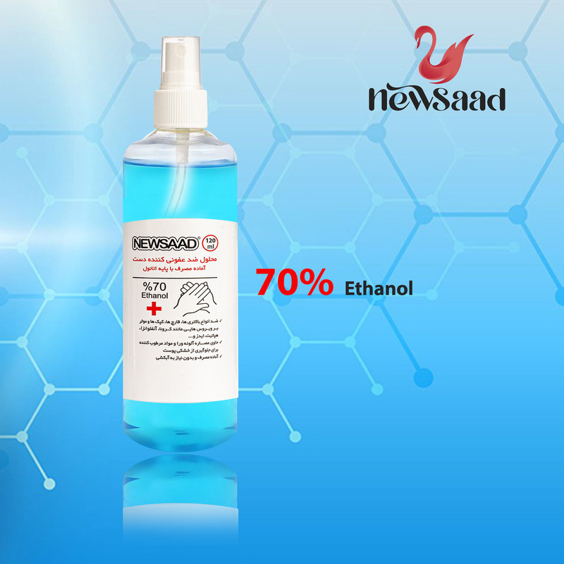 محلول ضدعفونی کننده نیوساد مدل Antiseptic حجم 120 میلی لیتر مجموعه 4 عددی