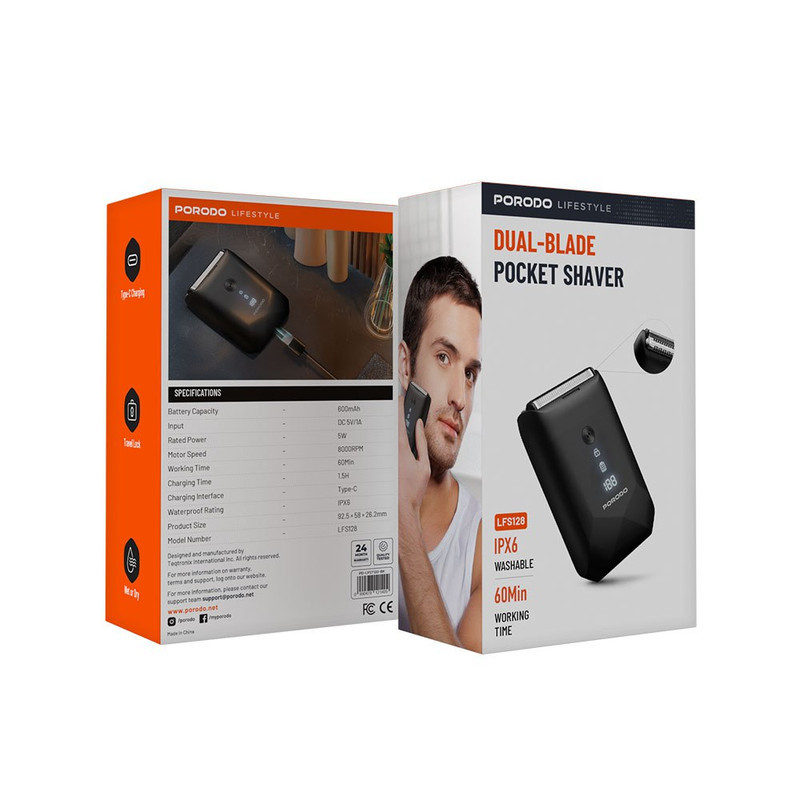 ماشین اصلاح موی صورت شارژی پرودو مدل PD-LFST128-BK