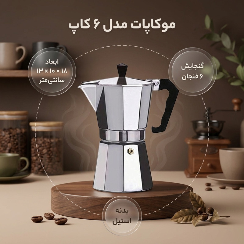 موکاپات مدل 6 کاپ