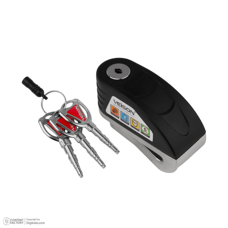 قفل دیسکی موتورسیکلت ویژن مدل dx19-sp