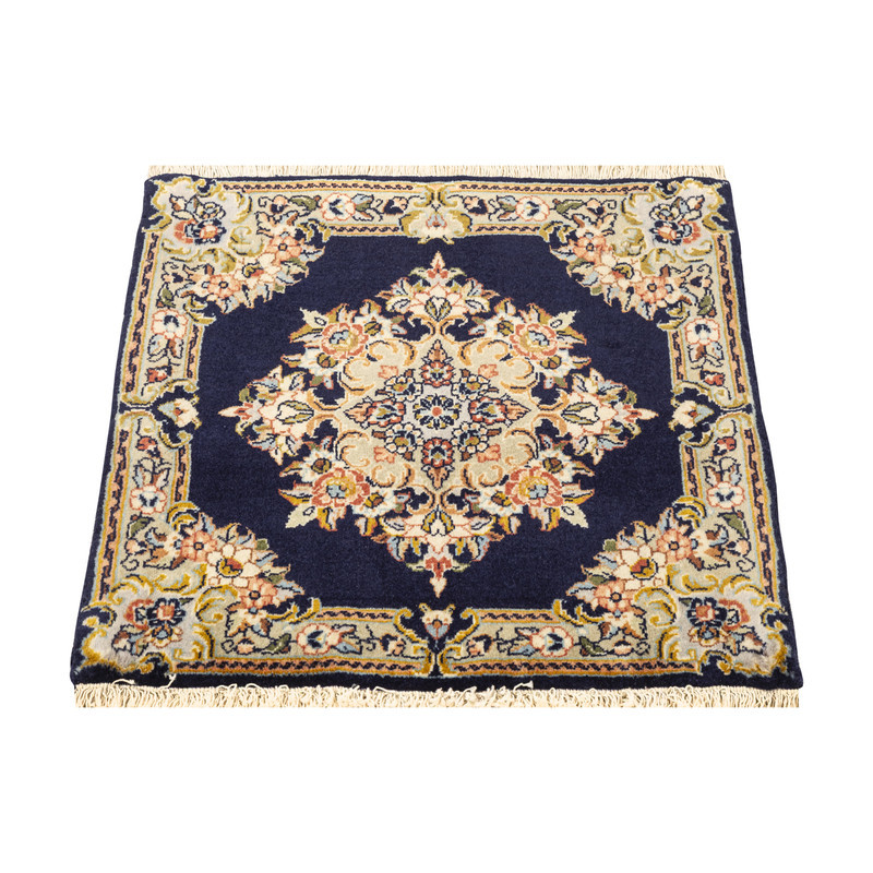 فرش دستبافت 0.3 متری مدل ساروق کد 45P9299 زمینه سرمه ای