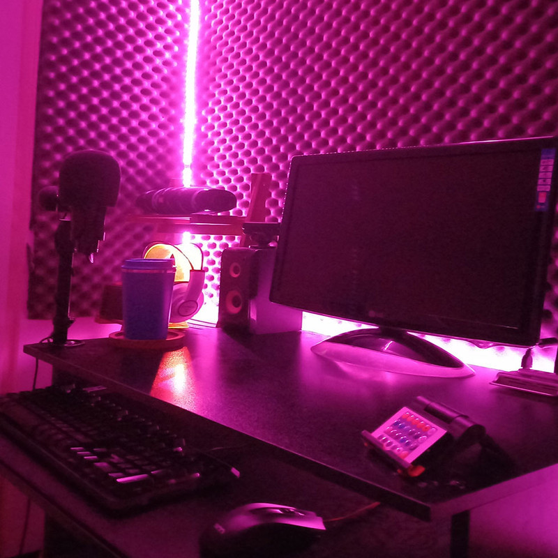 ریسه ال ای دی مدل شلنگی RGB طول 1 متر به همراه ریموت
