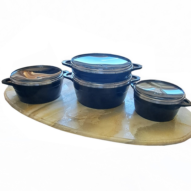 سرویس قابلمه چدنی 8 پارچه لایف استایل مدل BEST