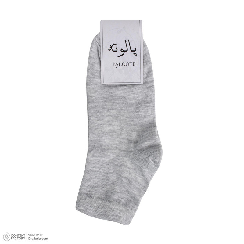 جوراب ساق کوتاه مردانه پالوته طرح ساده مدل PLT-BBB-6R6COL بسته 6 عددی