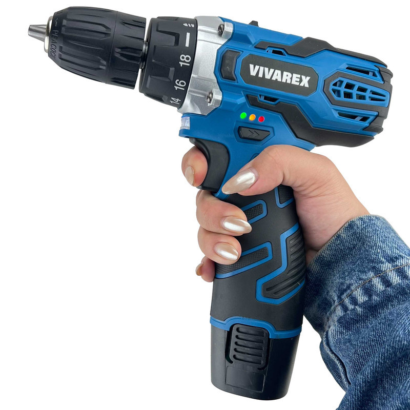 پیچ گوشتی شارژی ویوارکس مدل VR12V-1C-BLUE