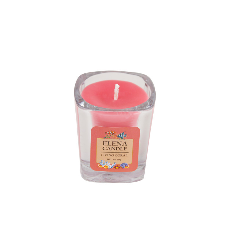 شمع لیوانی النا کندل مدل مرجان کد 50