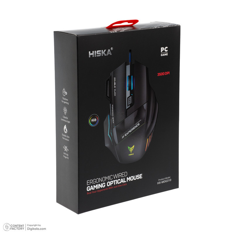 ماوس گیمینگ هیسکا مدل HX-MOG310