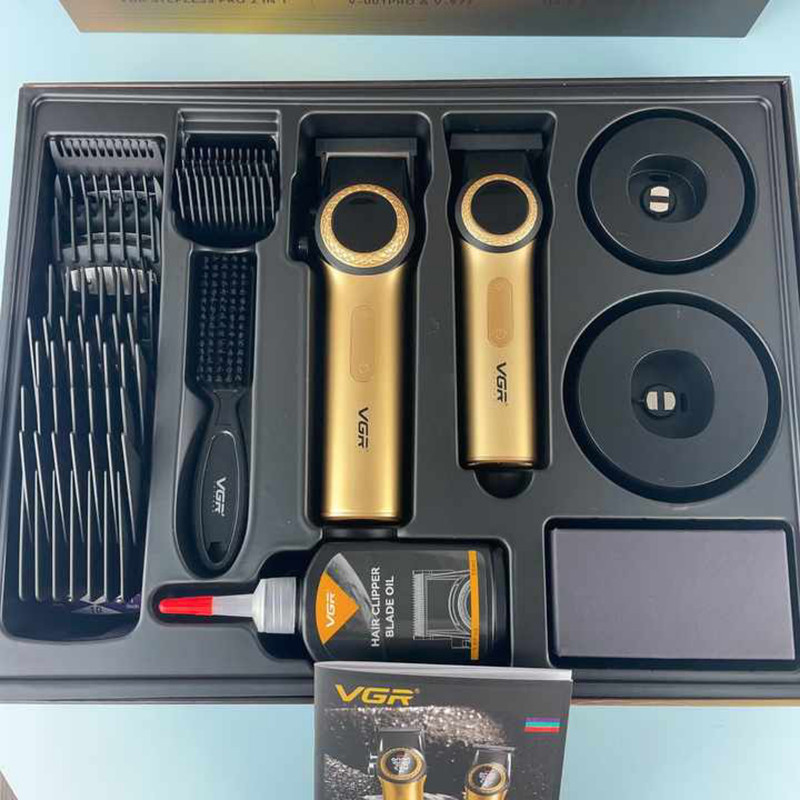 ماشین اصلاح موی سر و صورت شارژی وی جی ار مدل v-001 v--977