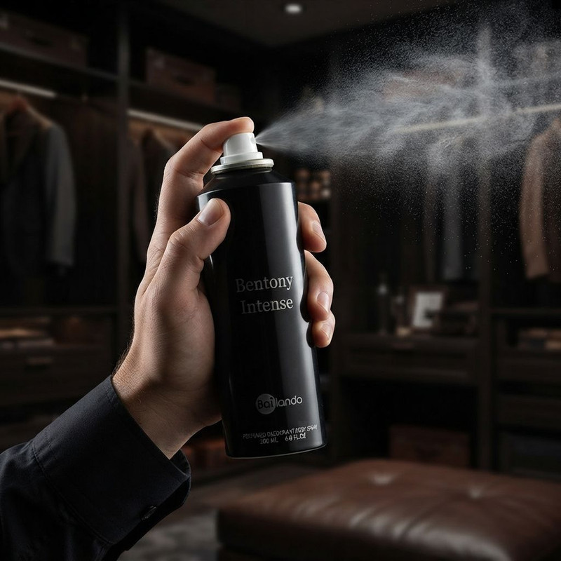 دئودورانت مردانه بایلندو مدل Bentony Intense حجم 200 میلی‌لیتر