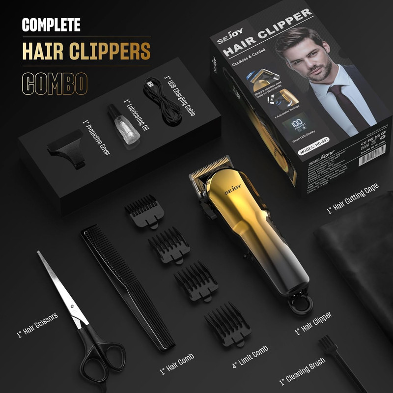 ماشین اصلاح موی سر و صورت شارژی سجوی مدل HC-007