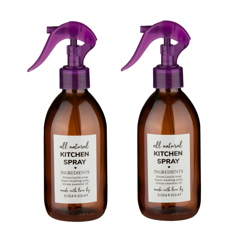 ظرف اسپری روغن مدل NATURAL مجموعه 2 عددی