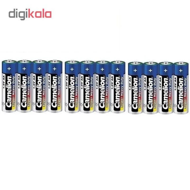 باتری قلمی کملیون مدل Super Heavy Duty بسته 12 عددی