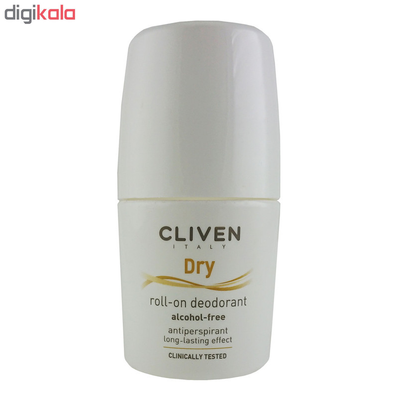 رول ضد تعریق کلیون مدل Dry Roll-On Deodorant Alcohol Free حجم 50 میلی لیتر