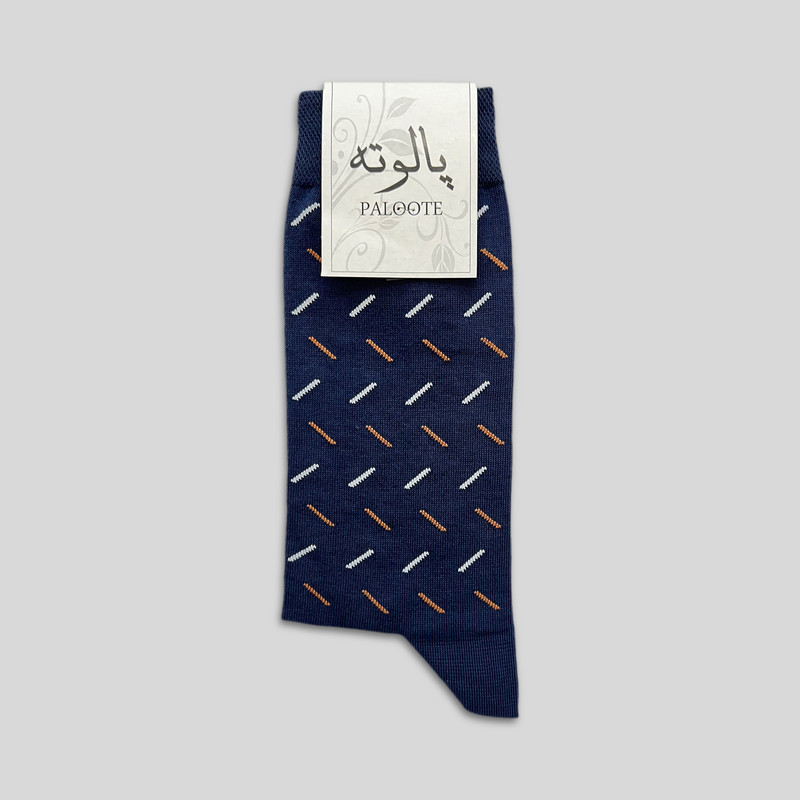 جوراب ساق بلند مردانه پالوته طرح راه‌راه مدل P3
