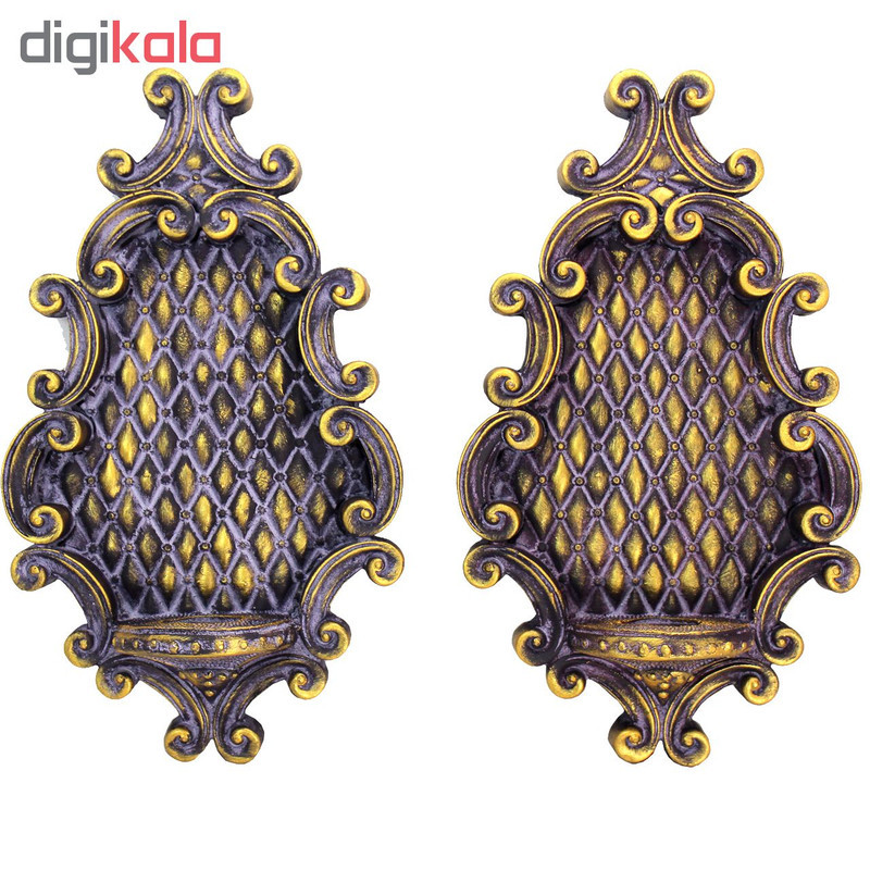 شمعدان طرح کلاسیک کد 06-20 بسته 2 عددی