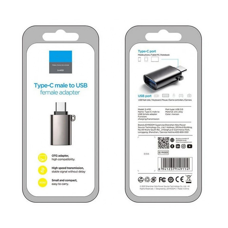 مبدل  USB-C OTG به USB مدل S-H151