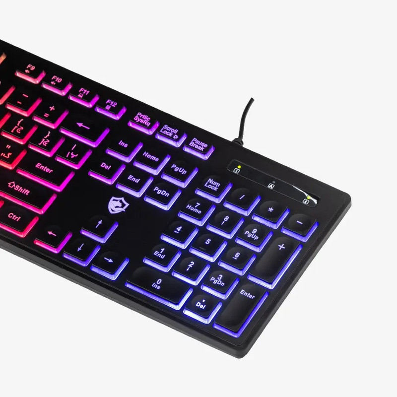 کیبورد گیمینگ بیاند مدل BGK-2010 سوئیچ ممبران، Full-Size، نورپردازی RGB