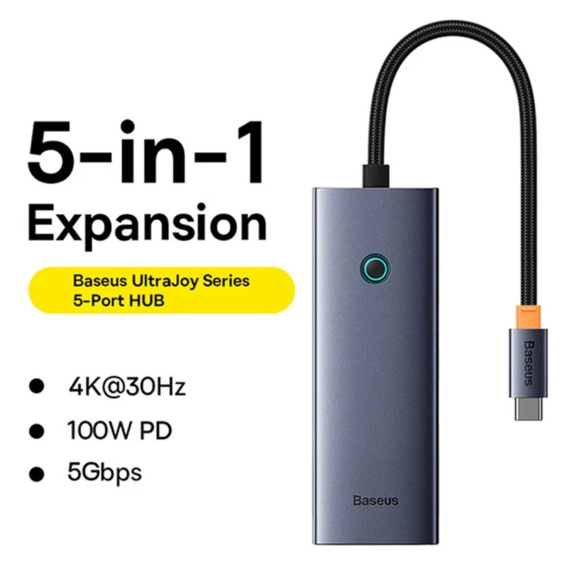 هاب 5 پورت USB-C باسئوس مدل BS-OH150