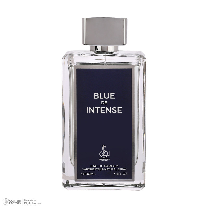 ادو پرفیوم مردانه اسپرینگ لیلیز مدل  Blue De Intense با رایحه خنک حجم 100 میلی لیتر