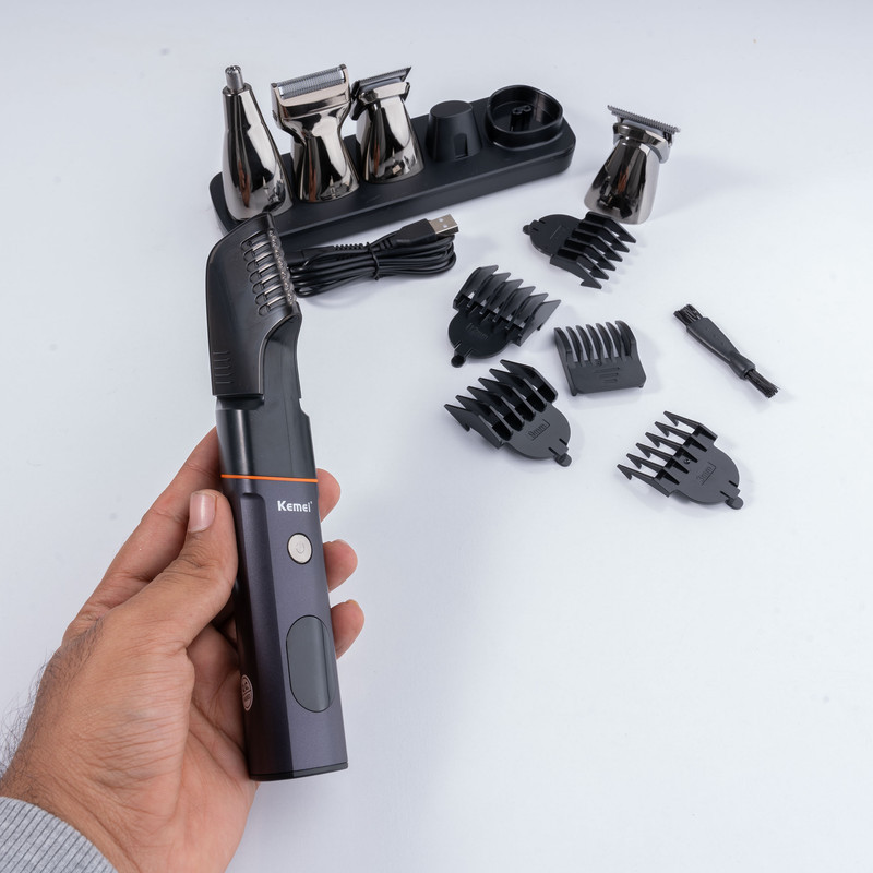 ست ماشین اصلاح موی صورت و بدن کیمی مدل KM-5857