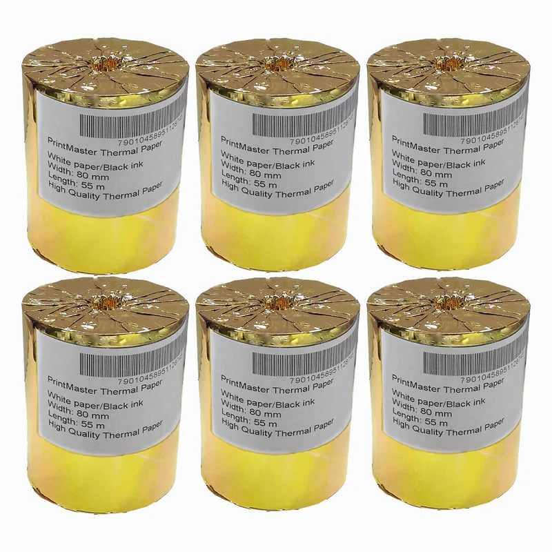 کاغذ مخصوص پرینتر حرارتی پرینت مستر مدل OKM7901 بسته 6 عددی