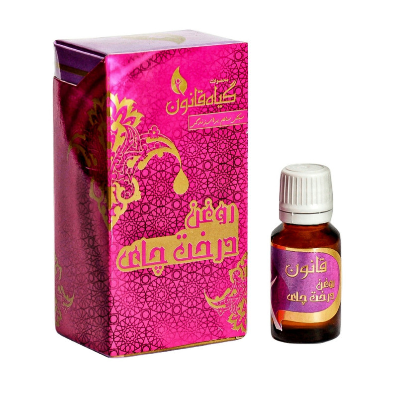روغن بدن گیاه قانون مدل درخت چای 18 میلی‌لیتر با عصاره طبیعی Tea tree oil، مناسب انواع پوست، کمک به بهبود جوش‌های پوستی و خواص آرایشی بهداشتی