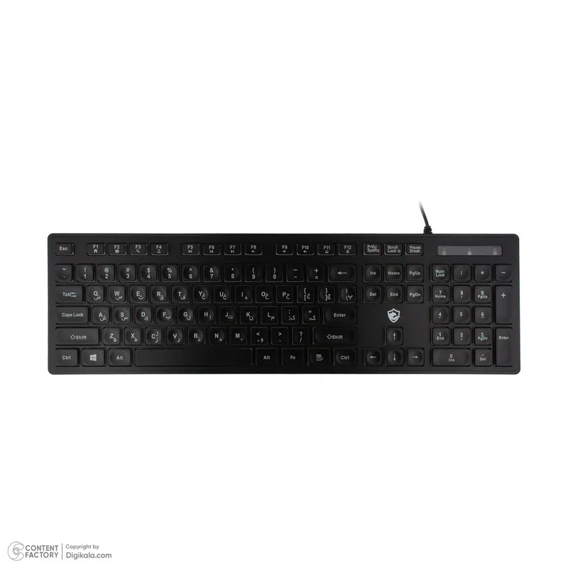 کیبورد گیمینگ بیاند مدل BGK-2010 سوئیچ ممبران، Full-Size، نورپردازی RGB