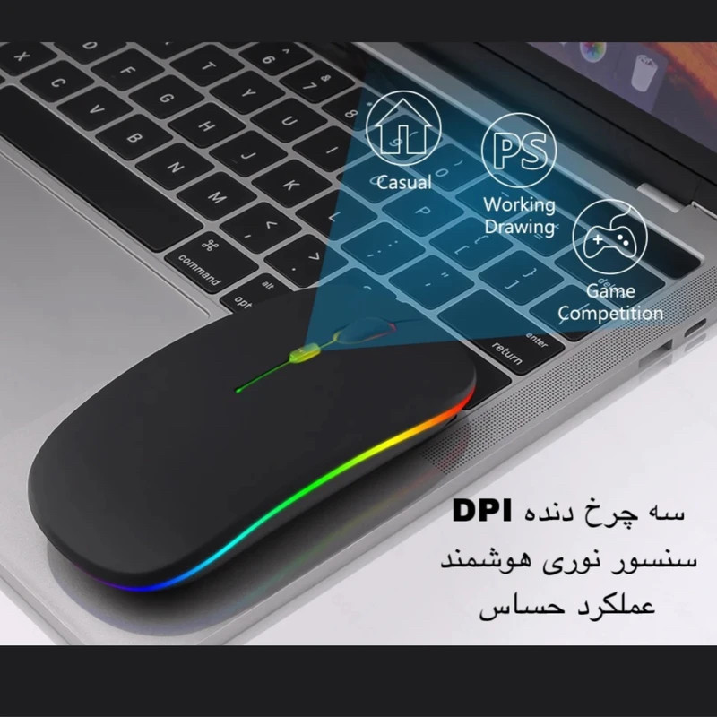 ماوس بی سیم مدل 2.4G+B TYPE C