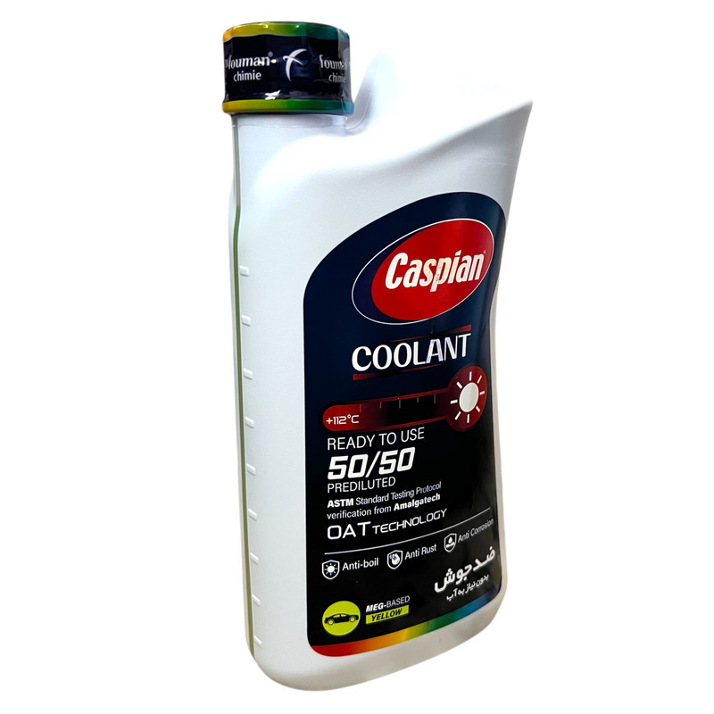 ضدیخ و ضدجوش آماده مصرف 50 به 50 کاسپین مدل COOLANT حجم 930 میلی لیتر بسته 2 عددی