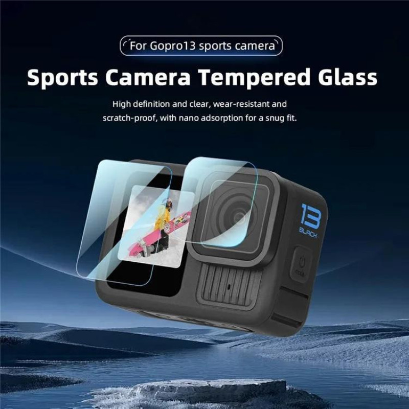 محافظ لنز پلوز مدل  Tempered Glass pu954 مناسب برای دوربین ورزشی Gopro Hero 13