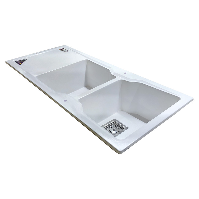 سینک ظرفشویی پارادایز مدل ITALY-408-WHITE-AKLIL توکار