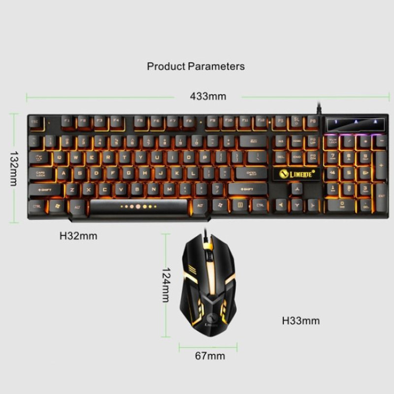 ست گیمینگ لایمید مدل RGB-GTX 300 کد HARD CORE