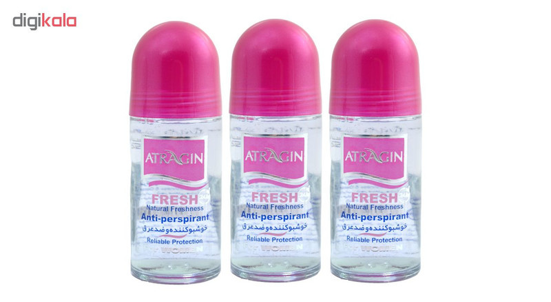 رول ضد تعریق زنانه عطرآگین مدل P1 حجم 50 میلی لیتر مجموعه 3 عددی