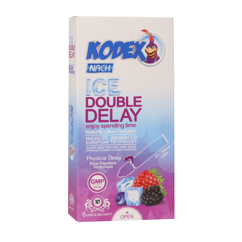 کاندوم ناچ کدکس مدل PROLONG DELAY بسته 12 عددی به همراه کاندوم ناچ کدکس مدل ICE DOUBLE DELAY بسته 10 عددی