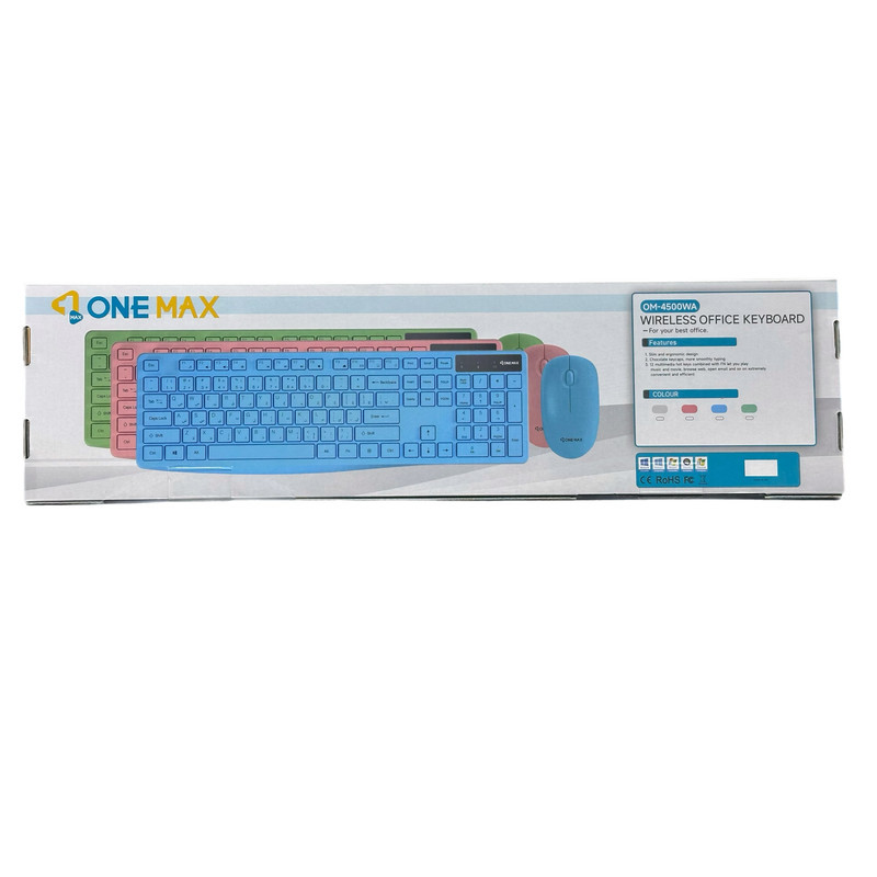 کیبورد و ماوس بی سیم وان مکس مدل OM-4500W
