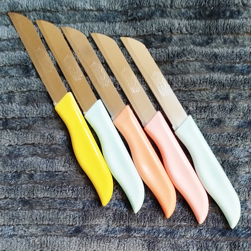چاقو آشپزخانه مدل اره ای کد 1001 بسته دو عددی