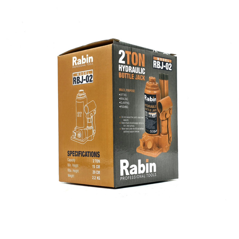 جک هیدرولیک خودرو رابین مدل RBJ-03 ظرفیت 3 تن