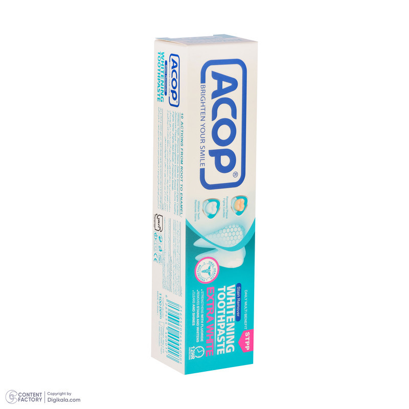 خمیر دندان آکوپ مدل سفید کننده حجم 90 میلی لیتر