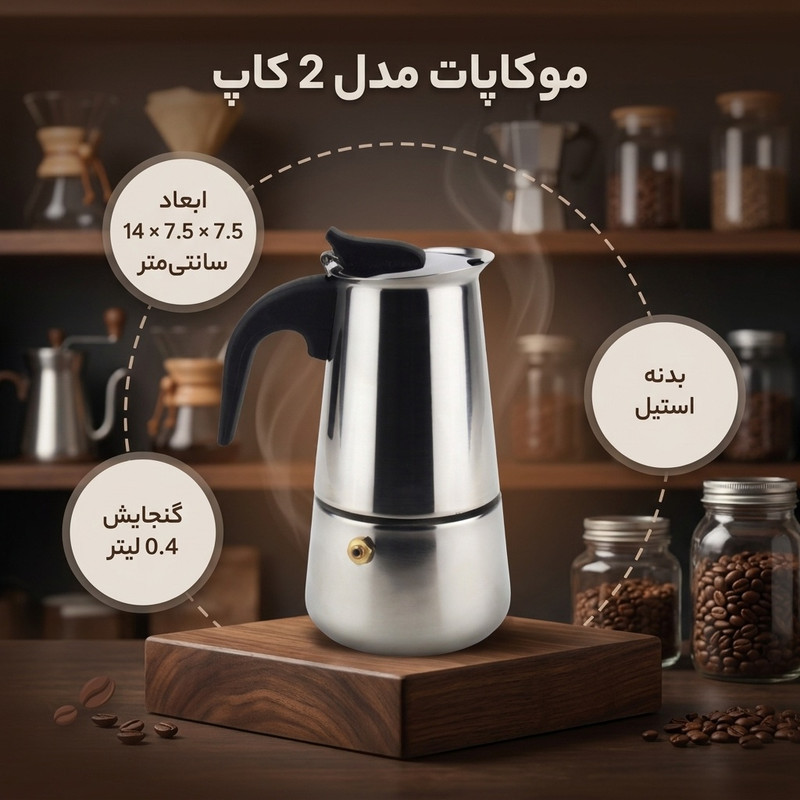 موکاپات مدل 2 کاپ