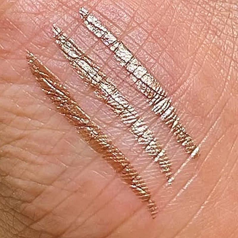 خط چشم ماژیکی پن کوتا مدل متالیک رنگ قهوه ای روشن